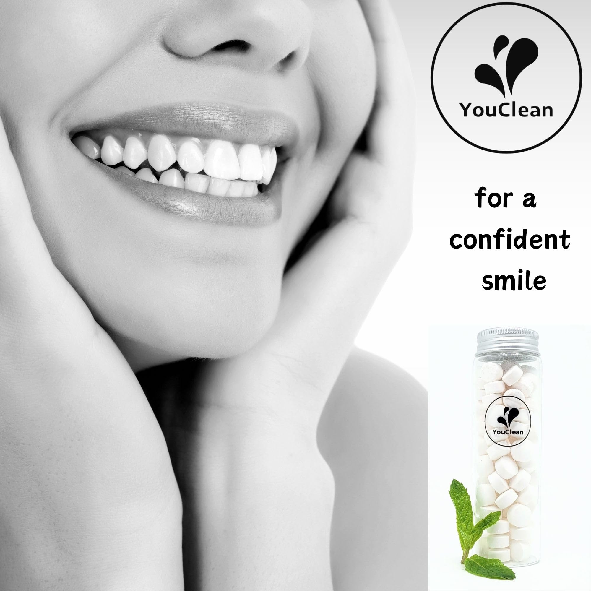Natural Remineralizing & Whitening Toothpaste Tablets - 365 Refill Pack with Nano Hydroxyapatite | Fluoride-Free, Mint Flavor | Perfect for Travel, Home & Daily Oral Care