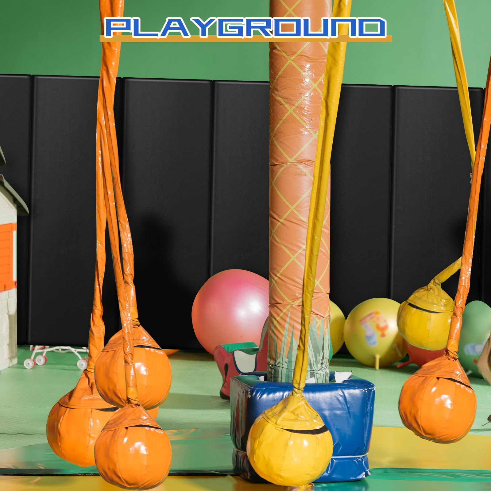 Liliful Gym Wall Padding - Durable Waterproof Wall Protector for Basketball Court, Garage, Basement & Taekwondo - Double Sided Tape Installation - Black - Perfect for Home Gyms, Martial Arts Studios & Sports Facilities