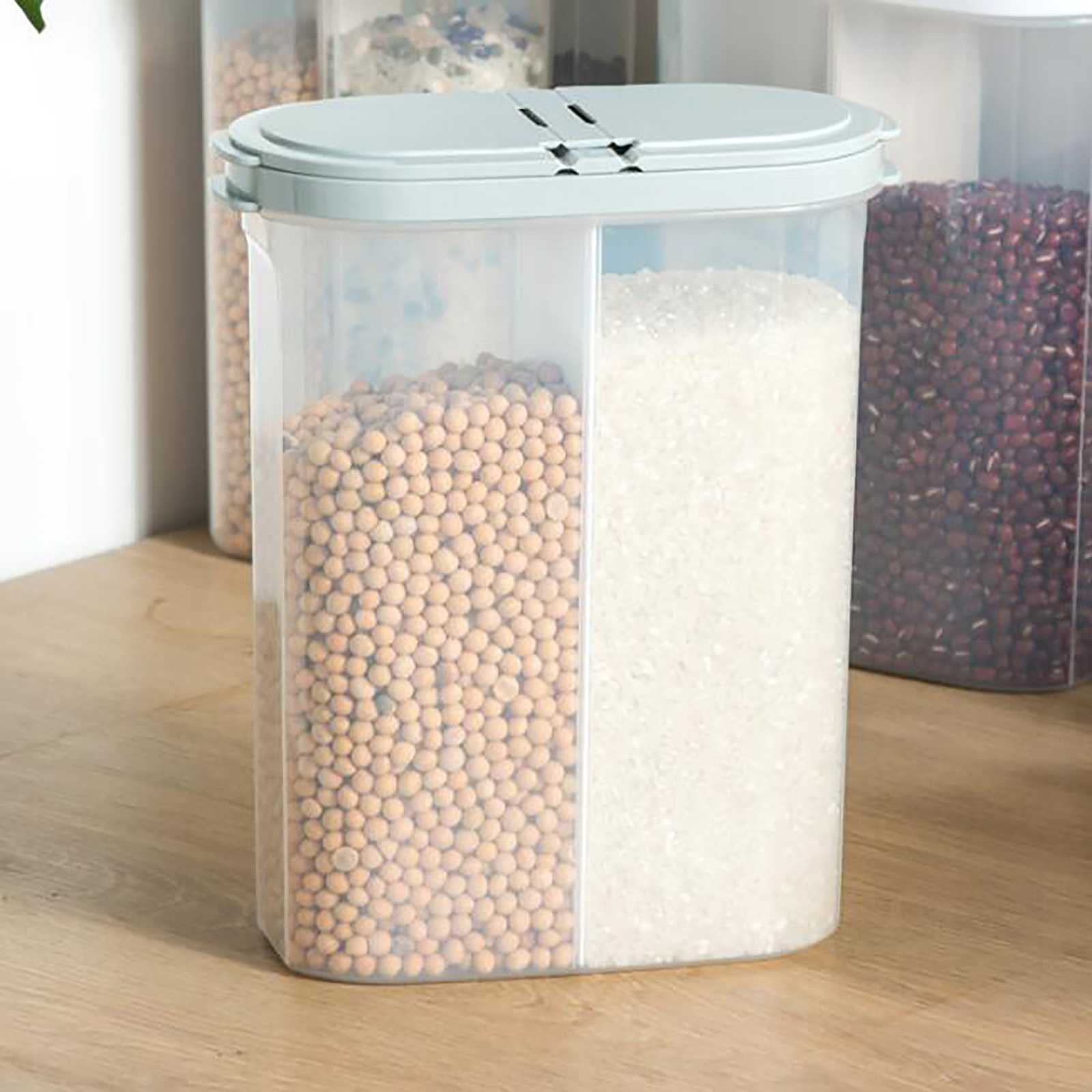 QFXFL Airtight Cereal Storage Containers with Lids - 4 Pack BPA-Free Food Storage Canisters for Kitchen Pantry Organization - Perfect for Grains, Rice, Nuts, Snacks, Pasta - Ideal for Meal Prep & Bulk Food Storage