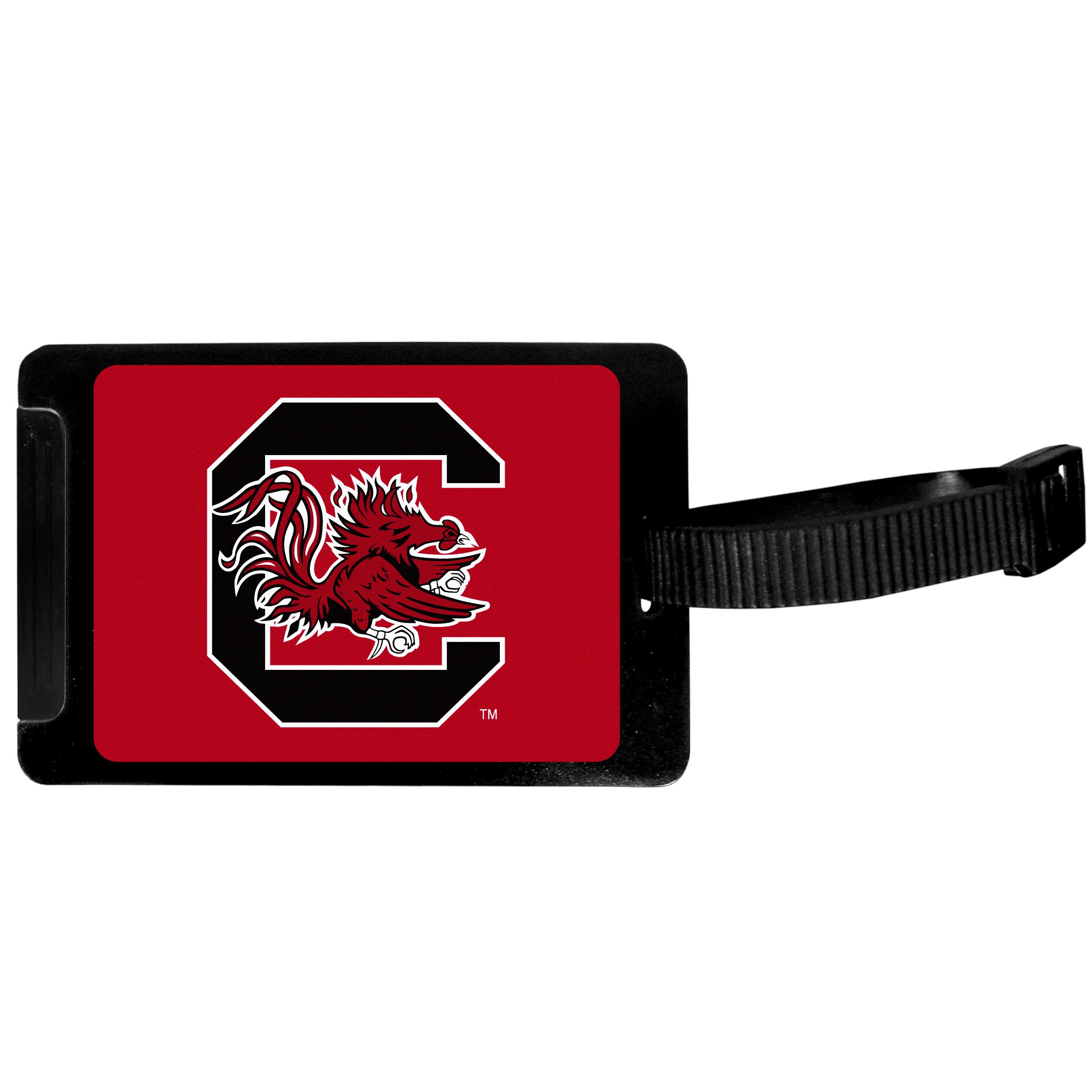 NCAA South Carolina Fighting Gamecocks Black Luggage Tag by Siskiyou Sports - 3.25 Inch Team Spirit Travel Accessory for Fans, Alumni & Students - Perfect for Suitcases, Backpacks & Gym Bags