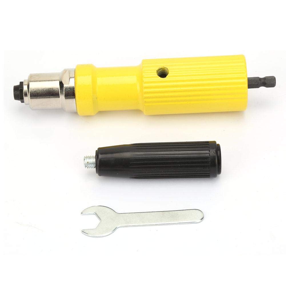 FTVOGUE Cordless Electric Rivet Nut Gun - Heavy Duty Riveting Tool with Drill Adapter for Metal Insert Nuts - Perfect for Automotive, HVAC, and DIY Metal Fabrication Projects