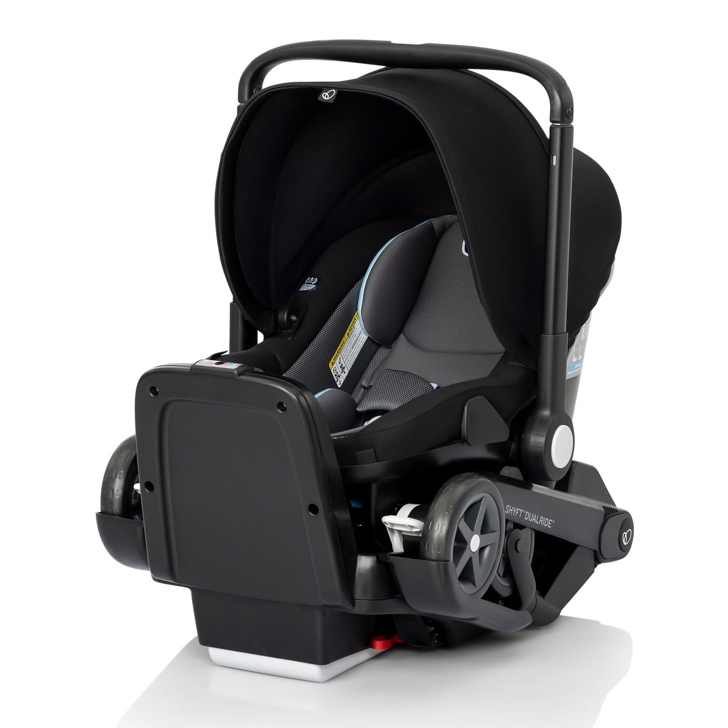 Evenflo Shyft DualRide Infant Car Seat & Stroller Combo - Bryson Blue | Safe Travel System for Newborns | Perfect for Shopping, Travel & Daily Outings