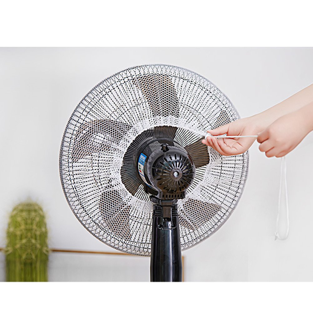 Family Fan Cover - Kid Finger Protector & Safety Fan Guard Net - Washable Summer Fan Cover for Baby Proofing & Home Safety - Perfect for Nursery, Bedroom, and Playroom