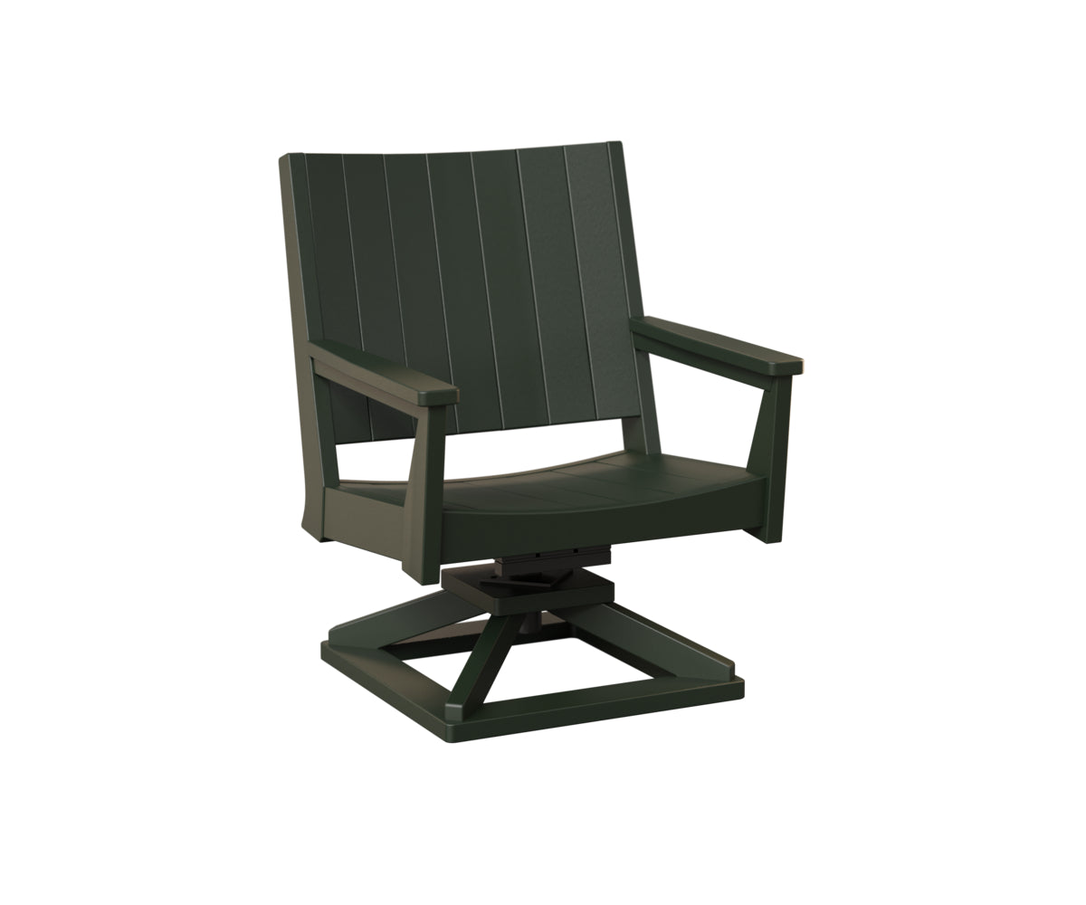 Berlin Gardens Mayhew Chat Swivel Rocker - Outdoor Patio Conversation Chair with Comfortable Cushions for Porch, Deck, or Garden Relaxation