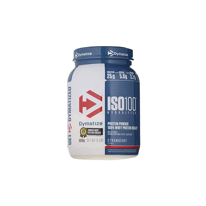Dymatize ISO 100 Hydrolyzed Whey Protein Isolate Powder - 32g Protein, 5.5g BCAAs, 0g Sugar (2.05 lb) for Post-Workout Recovery & Muscle Growth