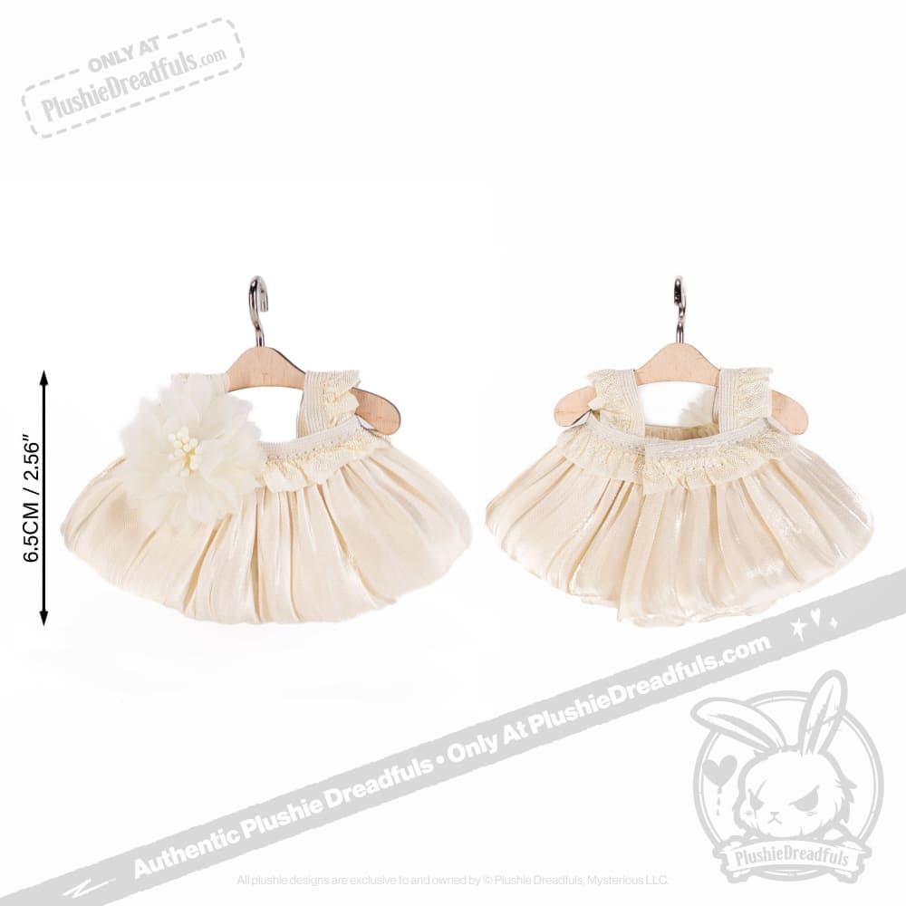 Mini Plush Outfit - Adorable White Fancy Dress for Baby Girls & Toddlers | Perfect for Birthday Parties, Photo Shoots & Special Occasions