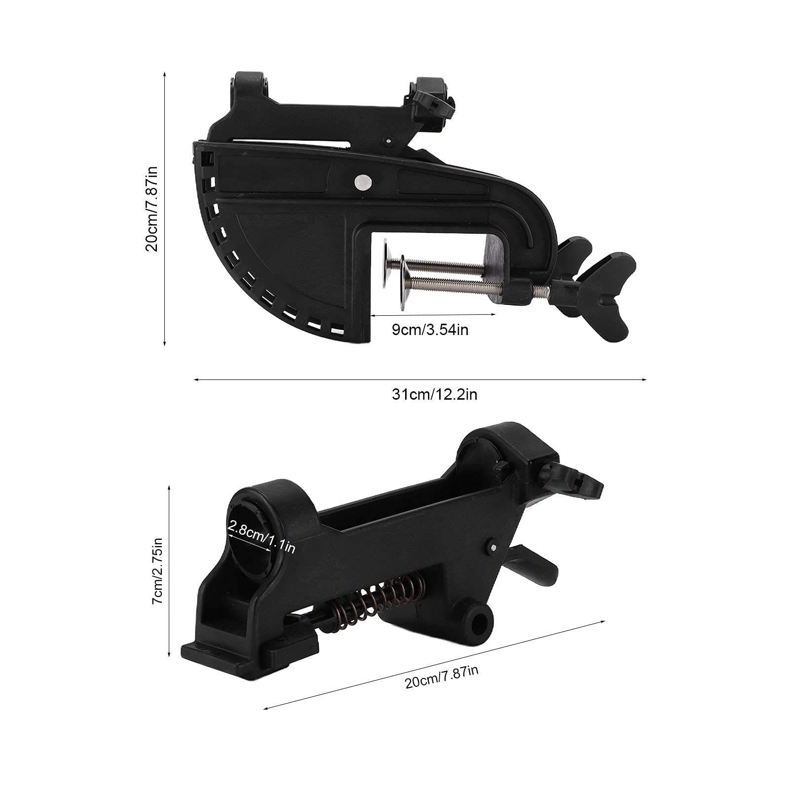 Hapivida 12V Electric Outboard Motor Bracket - Heavy Duty Boat Motor Thruster Bracket for Inflatable Boats & Kayaks | Perfect for Fishing, Trolling & Water Sports Adventures