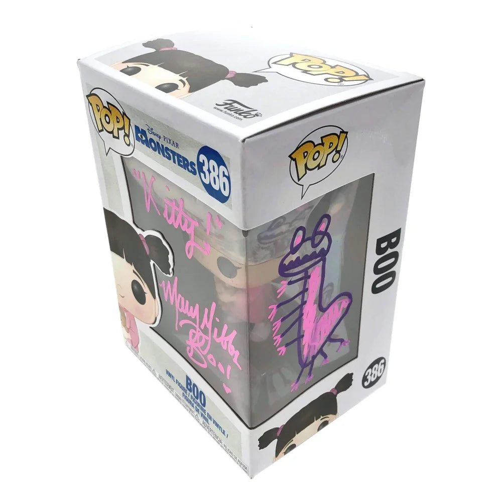 Mary Gibbs Signed Randall Sketch Boo Monsters Inc. Funko Pop Vinyl Figure with JSA COA - Limited Edition Collectible for Disney Pixar Fans, Home Decor & Gift Idea