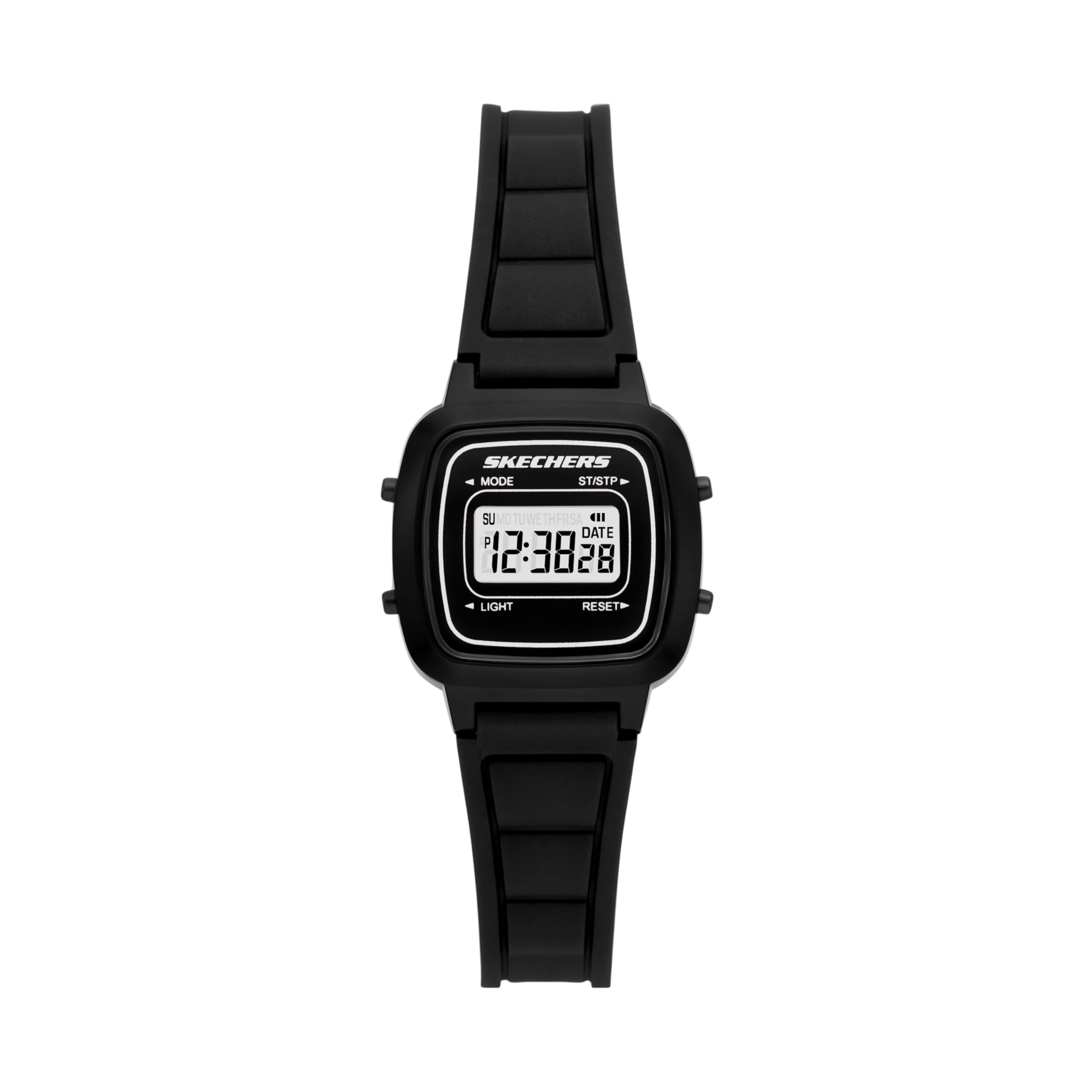 Skechers Women's Silicone Sports Digital Watch - Waterproof Fitness Tracker with LED Display for Running, Gym & Outdoor Activities