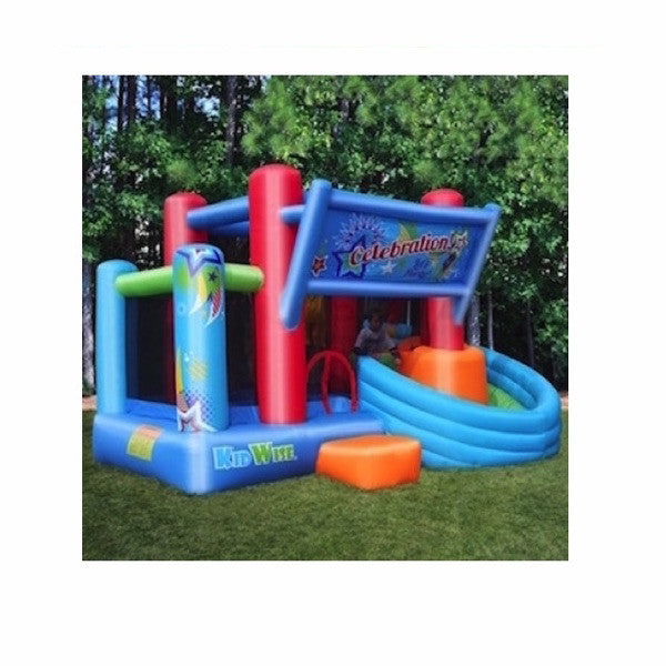 KidWise Celebration Bounce House with Tower Slide - Inflatable Jumping Castle for Kids Birthday Parties, Backyard Play & Outdoor Events