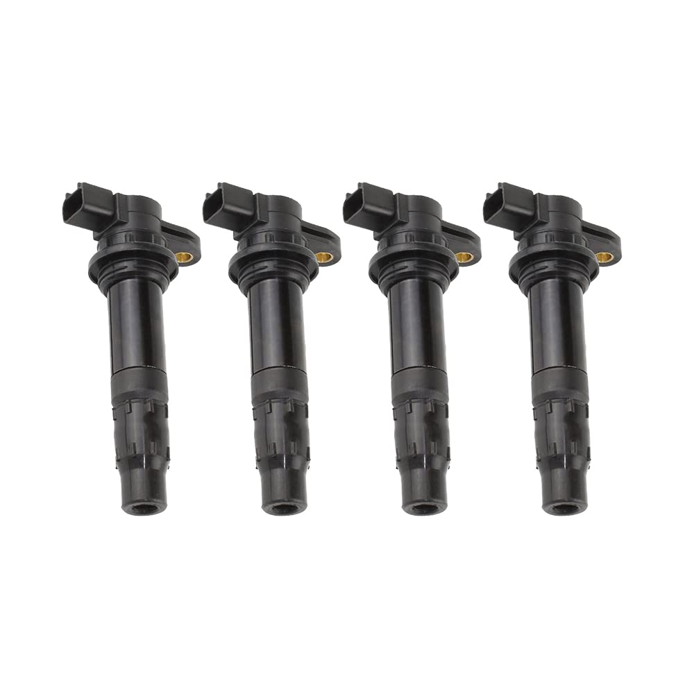 4-Piece Ignition Coil Set T1135A - Compatible with 2006 Yamaha FX Cruiser HO & FX HO 3-Person Waverunners - Perfect for Jet Ski Engine Performance & Maintenance - Replacement Parts for Watercraft & Marine Vehicles