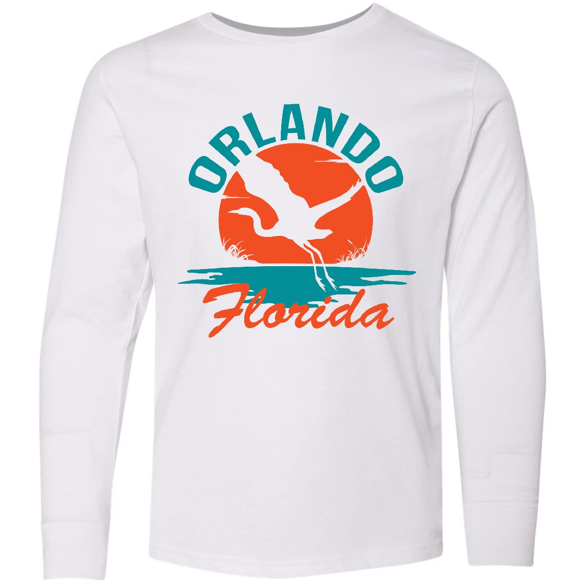 Inktastic Orlando Florida Trip Youth Long Sleeve T-Shirt - Comfortable Travel Shirt for Kids, Boys & Girls - Perfect for Vacation, Theme Parks & Family Trips