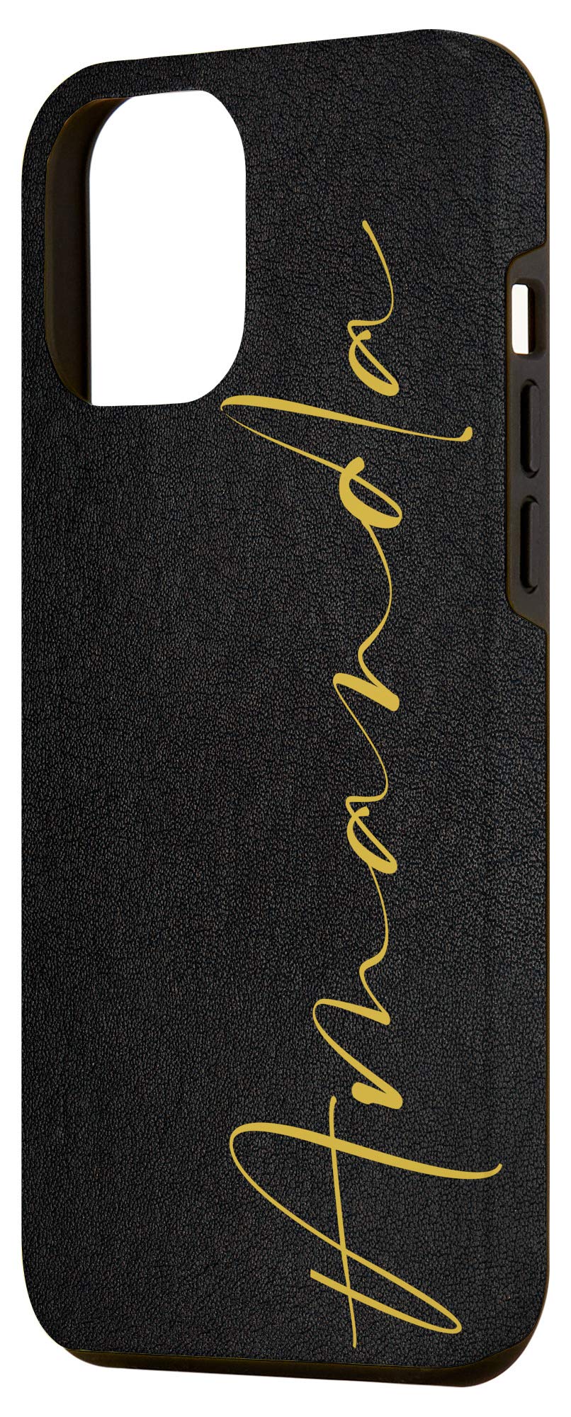 Custom iPhone 12 Pro Max Case for Women - Personalized Amanda Black Phone Cover | Durable Protection for Daily Use, Work & Travel