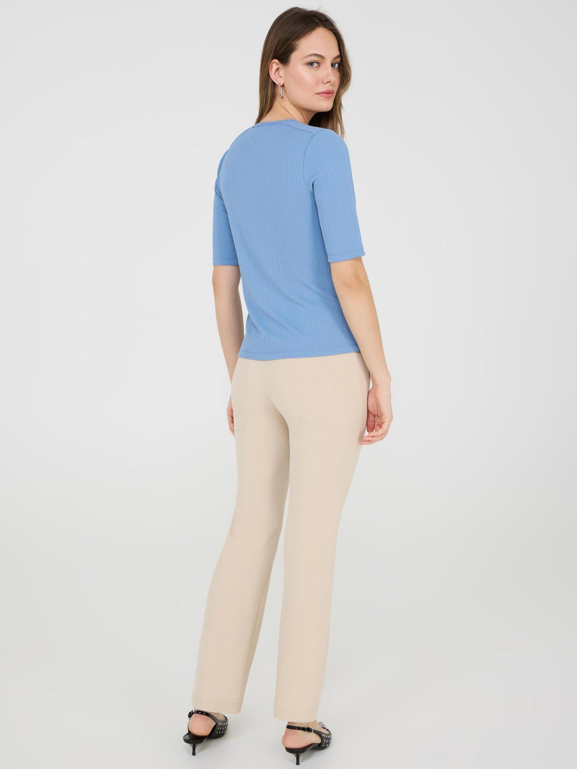 Stylish Ribbed Knit Top with Button Details - Perfect for Casual Outfits, Layering & Everyday Wear