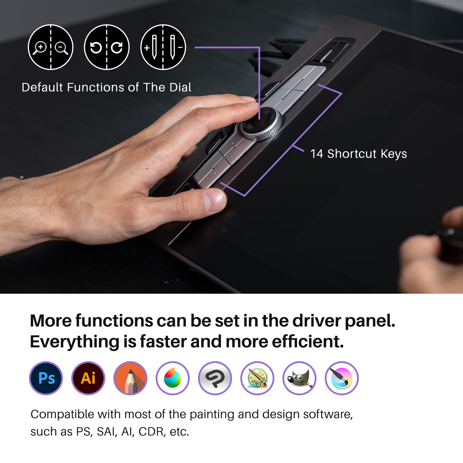 Artisul SP1603 M0610 Pro Graphics Drawing Tablet with Battery-Free Stylus - Digital Drawing Pad for Windows, Mac, Android - Perfect for Digital Art, Animation & Graphic Design