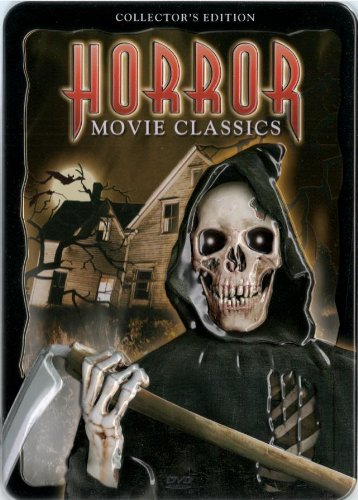 Classic Horror Movie Collection in Collectible Tin Box - Perfect for Halloween Decor, Movie Nights & Gift Giving