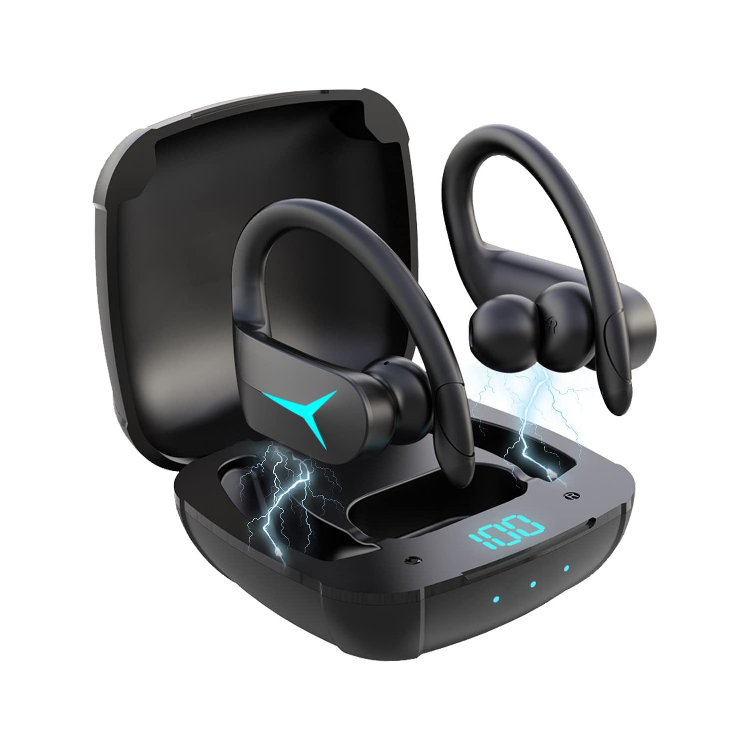 **Wireless Earbuds 5.1 Bluetooth, IPX7 Waterproof Sports Earphones with 40H Playtime, Built-in Mic & Stereo Sound, Touch Control for Running, Gym, iPhone & Samsung - Perfect for Workouts, Commuting & Travel**
