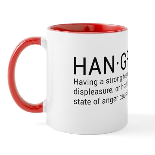 White/Red Inside - Hangry Mug
