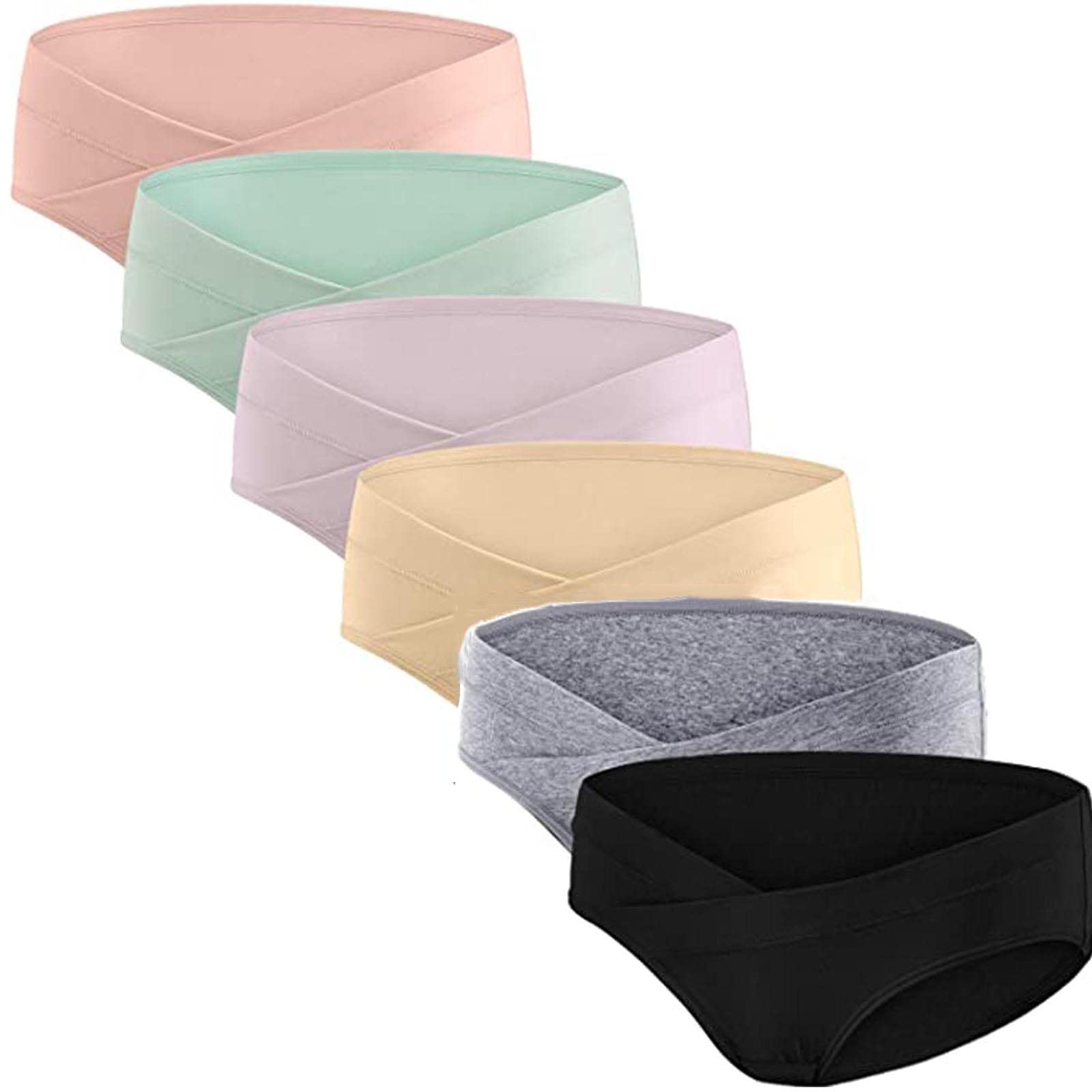 MAYW Maternity Underwear Under Bump - 3-Pack Soft Cotton Pregnancy Panties for Comfort & Support, Postpartum Under Bump Underwear for Expecting & New Moms - Perfect for Everyday Wear, Work & Relaxation