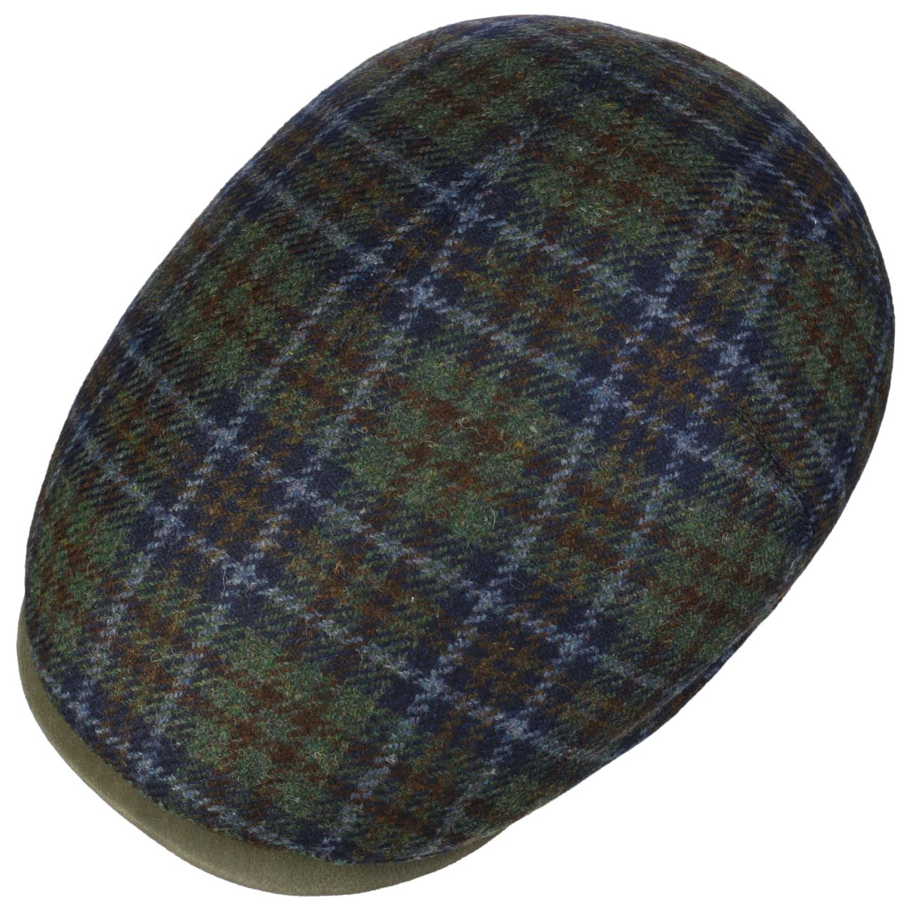 Mayser Marzio New Check Flat Cap - Stylish Wool Blend Men's Hat for Casual & Outdoor Wear