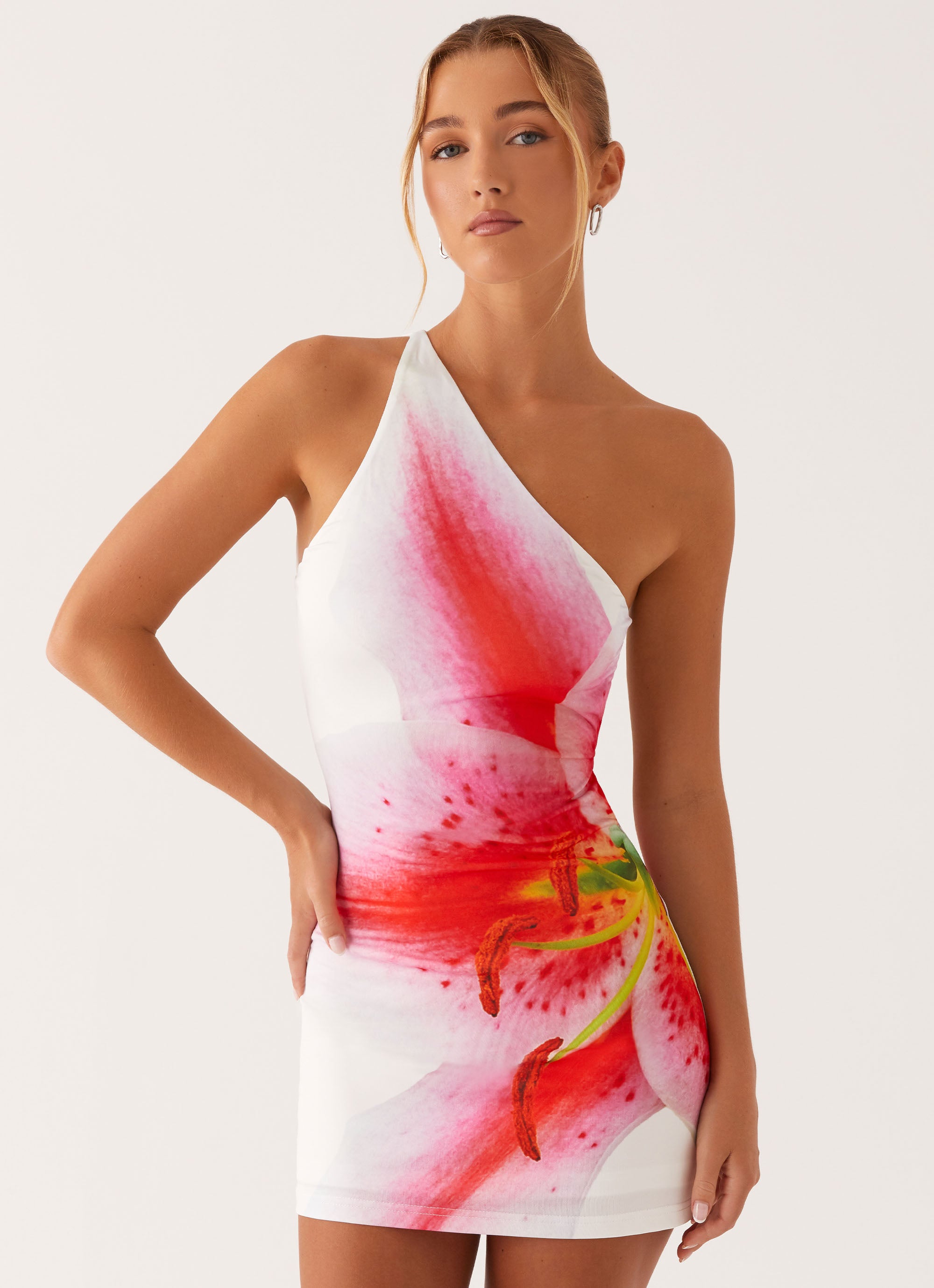 Always Sunny Mini Dress - White Floral Print Summer Dress for Women | Perfect for Beach Vacations, Date Nights & Outdoor Parties