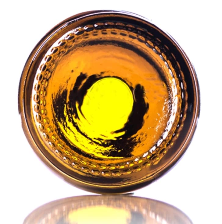 1 oz Amber Glass Bottle with Black Fine Mist Spray Top - Pack of 120 (120ml) - Perfect for Essential Oils, Perfumes, DIY Beauty Products & Travel Size Liquids