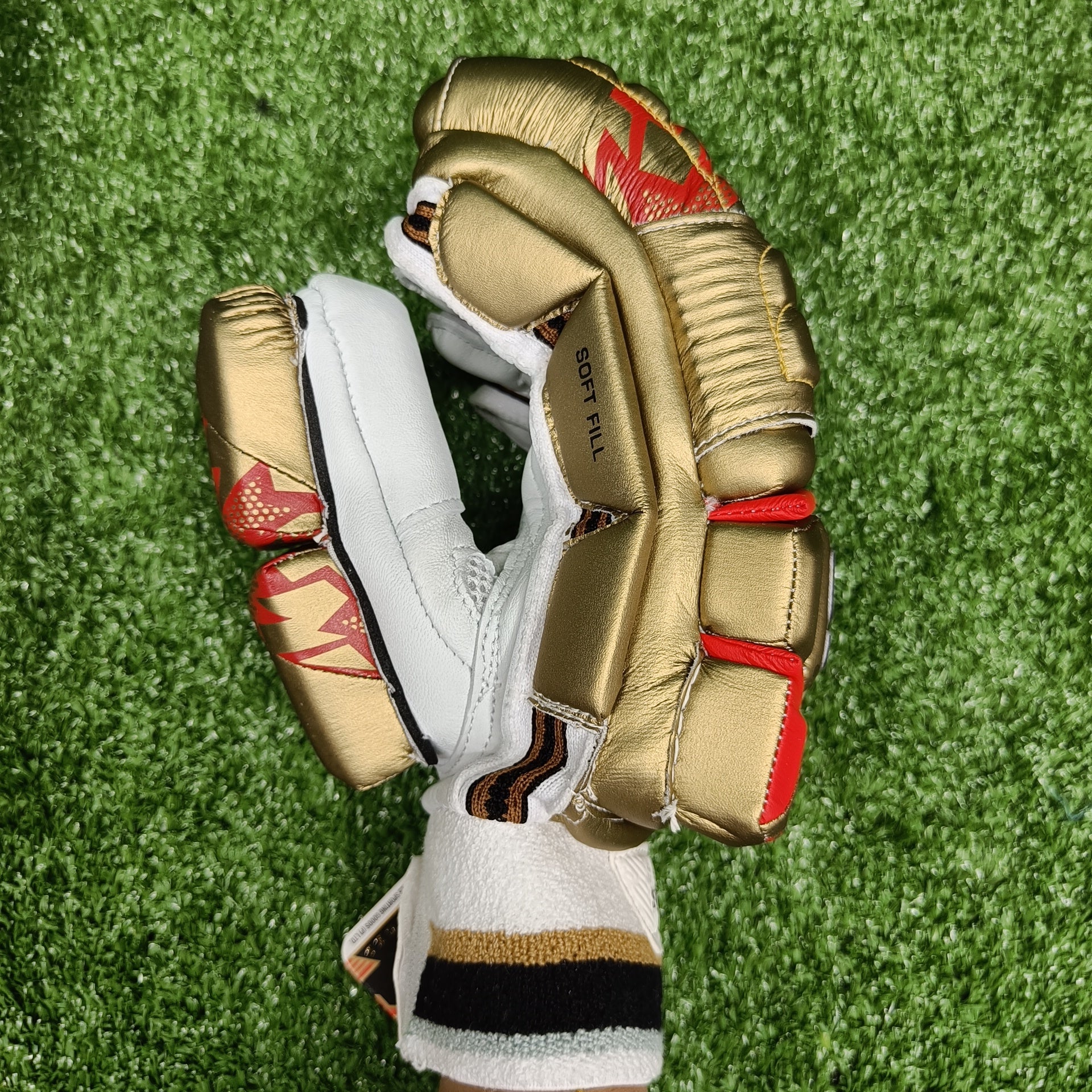 Premium SS Super Test Royal Challengers Bangalore IPL Cricket Batting Gloves - Professional Quality for Cricket Matches & Training Sessions