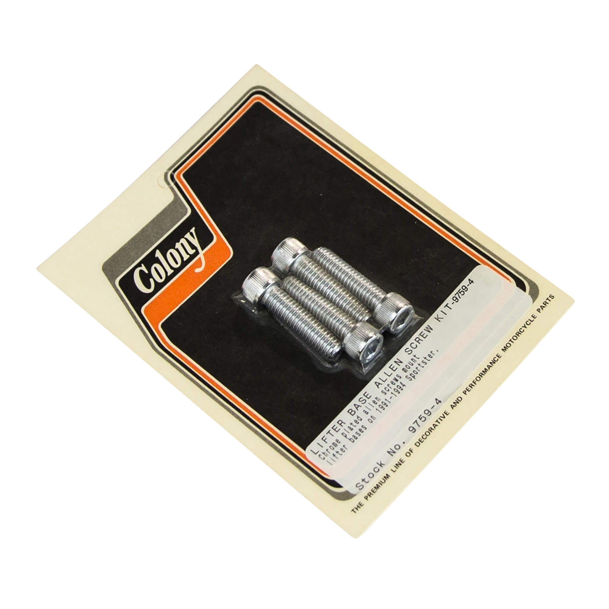 1991-1994 Harley Davidson Sportster 4 Lifter Base Allen Screw Kit - Chrome Plated Replacement Parts for Engine Maintenance & Motorcycle Repair