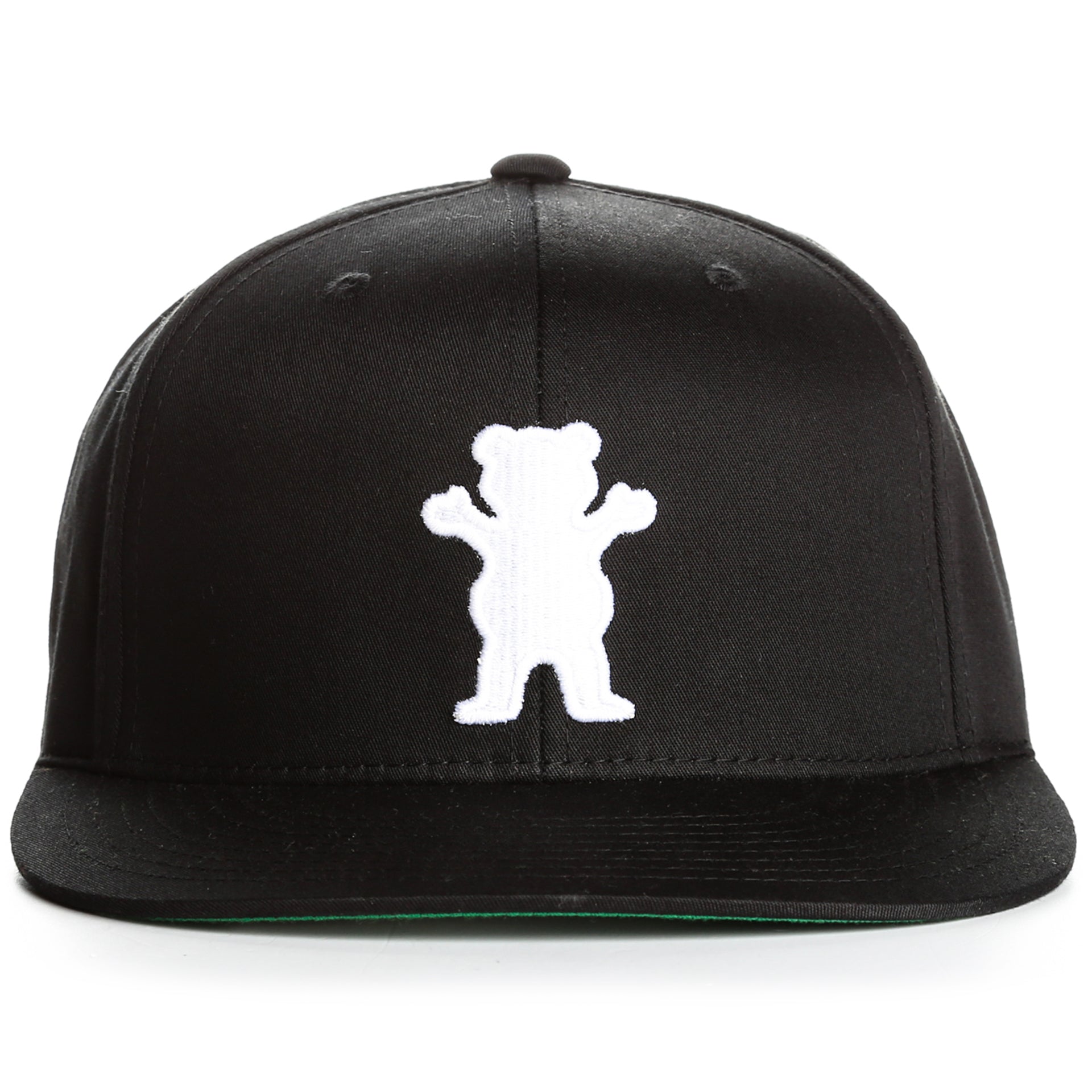 Grizzly OG Bear Snapback Hat - Black Adjustable Baseball Cap for Men & Women - Perfect for Outdoor Activities, Sports, and Casual Wear