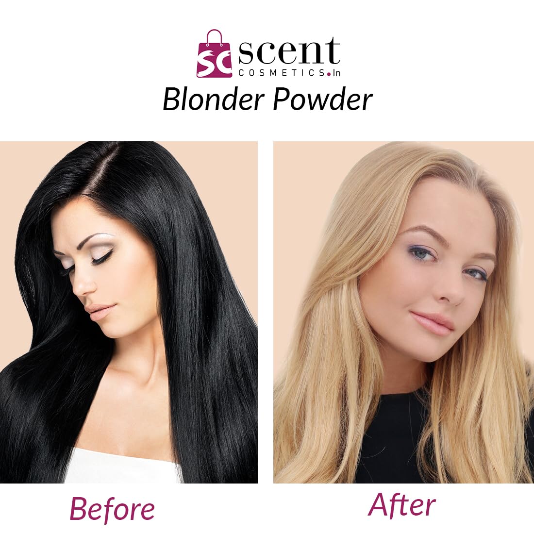 Tavcha Blonder Hair Lightening Powder - Dust Free Lightener for Up to 9 Levels Lift, Golden Blonde Hair Bleach | Salon Quality at Home, Perfect for Highlights & Balayage