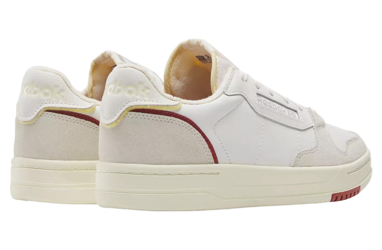 Reebok Men's Court Sneakers - Chalk/Red - Lightweight Comfortable Athletic Shoes for Running, Gym & Casual Wear