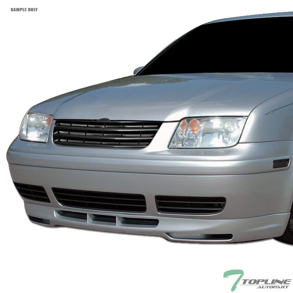 1999-2005 VW Jetta/Bora MK4 Glossy Black Front Bumper Grille Replacement - Horizontal Style for Enhanced Vehicle Appearance & Protection - Perfect for Car Upgrades, Restoration Projects, and Daily Driving