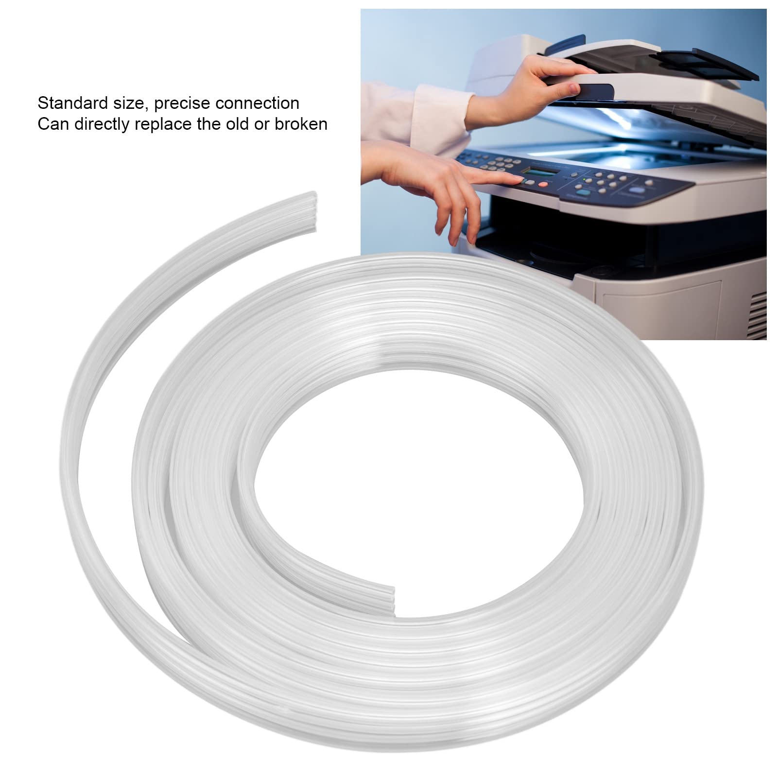 Flexible Ink Tubing Replacement for Photo Printers - 10m (8 Rows) - Durable Ink Supply Line for Continuous Printing | Perfect for Home & Office Photo Printing, Craft Projects, and Small Business Printing Needs