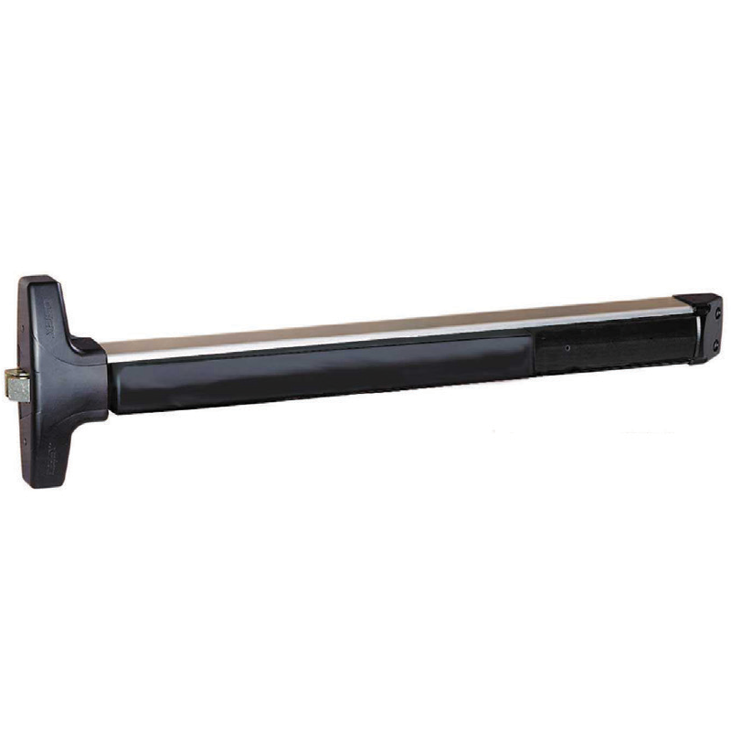 Detex V40W HD 628-99-36 Wide Stile Rim Exit Device - Weatherproof Hex Dogging with 99 Surface Strike & 36 Bar - Non-Handed Satin Aluminum Clear Anodized - Ideal for Commercial Buildings, Schools, and Hospitals