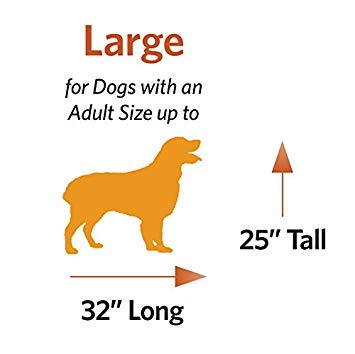 Orthopedic Dog Bed for Large Dogs - 30 x 40 Inch with Removable Cover & Teflon Fabric Protector - Green/White Geometric Pattern - Perfect for Senior Pets, Joint Pain Relief & Comfortable Sleeping
