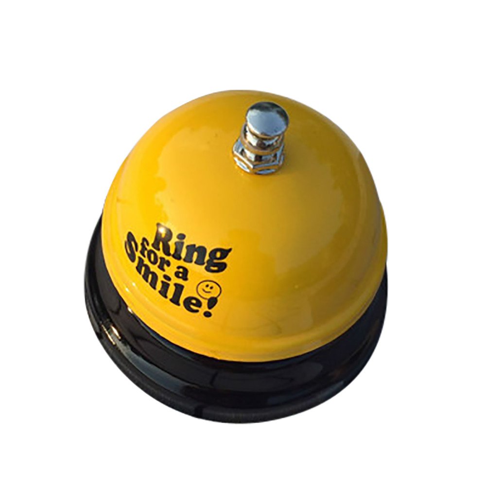 Ring Reception Counter Bar Service Metal Bell - Hotel Kitchen Desk Call Bell for Restaurant, Dining & Bar - Durable Kitchen Place Mat Sets (Size B) - Ideal for Hotels, Restaurants, and Home Kitchens