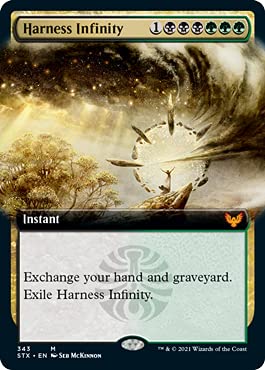 Magic: The Gathering Harness Infinity Extended Art Card - Strixhaven: School of Mages | Collectible MTG Game Card for Deck Building & Strategy Games