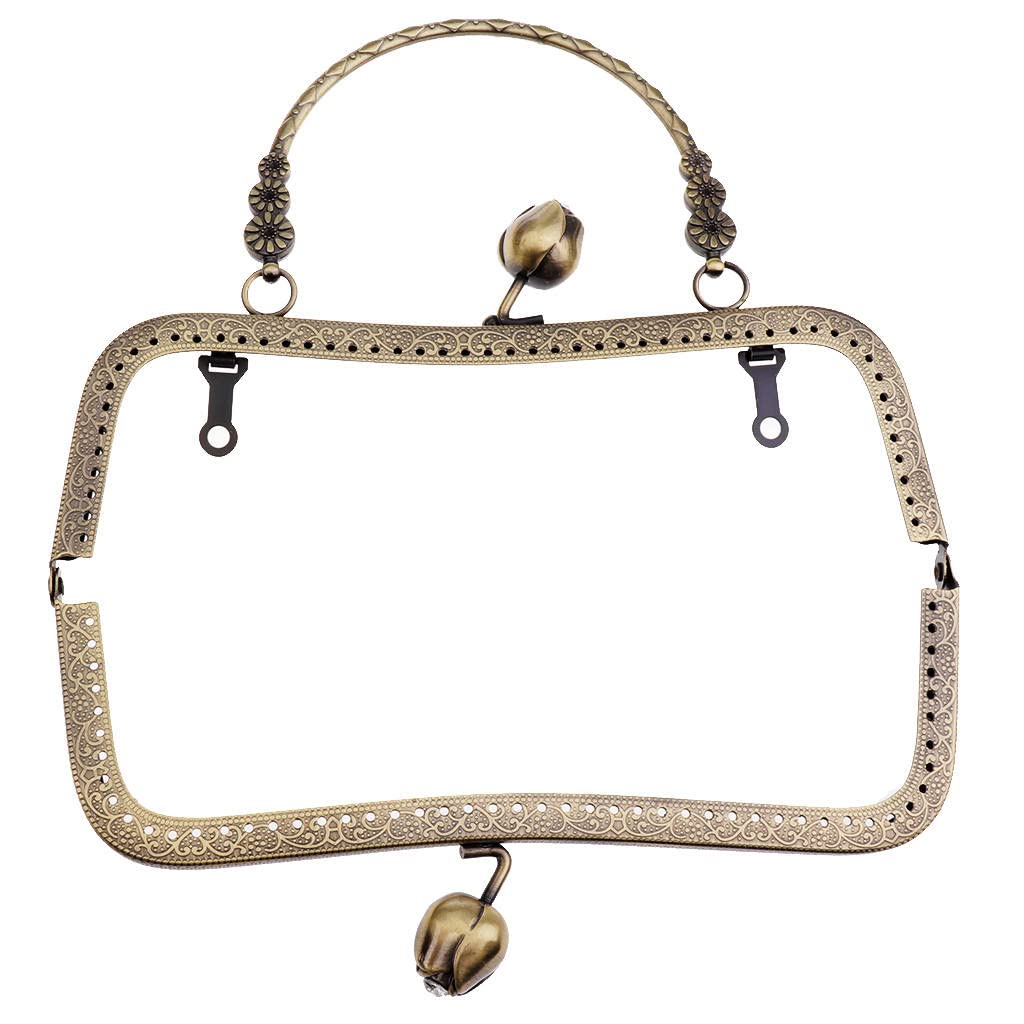 AMLESO Bronze Metal Bag Clasp - Secure Purse Closure Strap for Handbags, Totes & Purses - Perfect for Travel, Shopping & Everyday Use