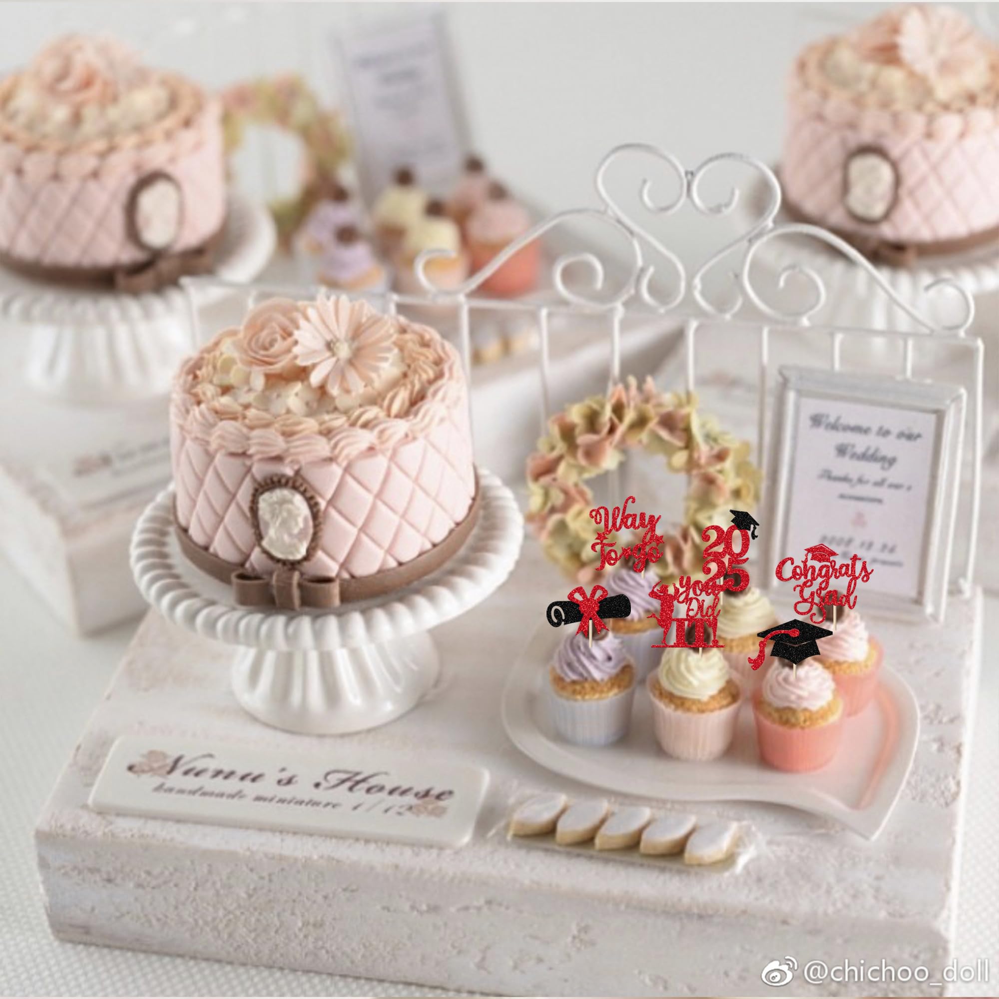 24 Pack Lawyer 2025 Graduation Cupcake Toppers - Glitter Class of 2025 Grad Cap Law School Survivor Cupcake Picks - Perfect for 2025 Lawyer Graduation Party, Cake Decorations & Supplies (Red) - Great for Law School Graduation Celebrations, Office Parties & Dessert Table Decor