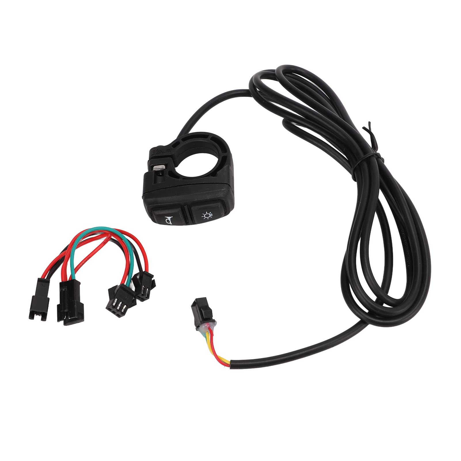 2-in-1 Electric Lamp Horn Switch with Light Adapter Cable for Motorcycle Scooter - Durable Control Switch for Headlight & Horn - Perfect for Night Riding and Urban Commuting
