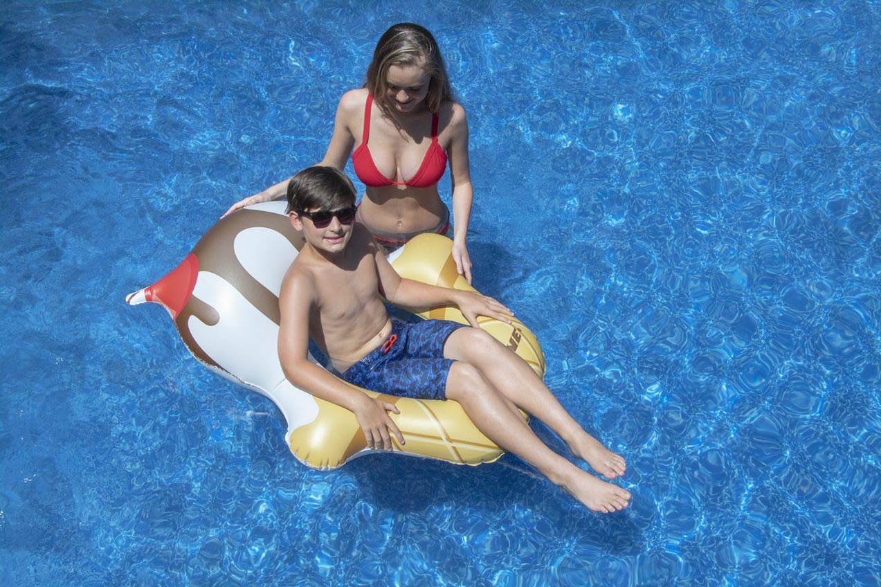 Inflatable Ice Cream Pool Float - Fun Summer Swim Ring for Kids & Adults - Perfect for Pool Parties, Beach Trips & Water Play