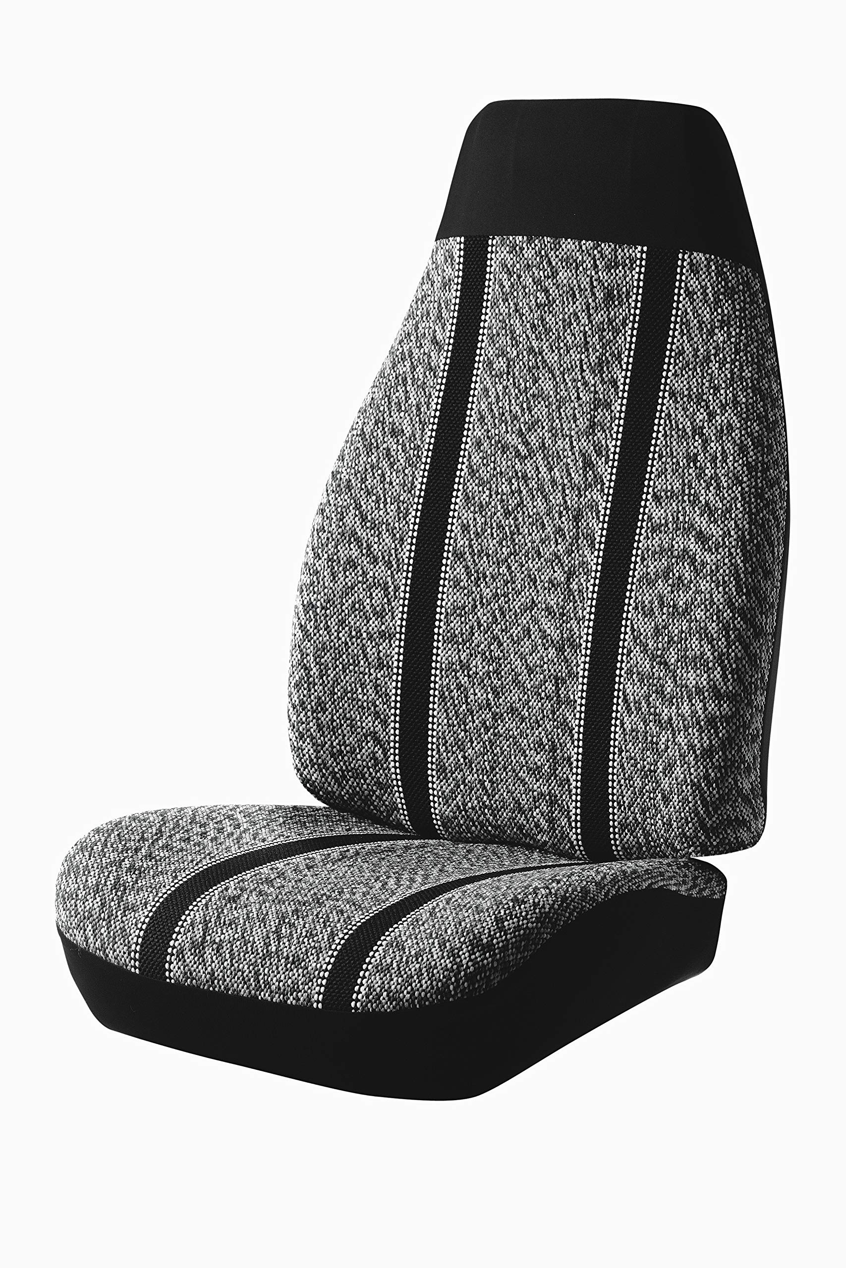 Fia TR49-3 Black Custom Fit Front Bench Seat Cover - Premium Saddle Blanket Design for Cars & Trucks | Perfect for Road Trips & Daily Commutes