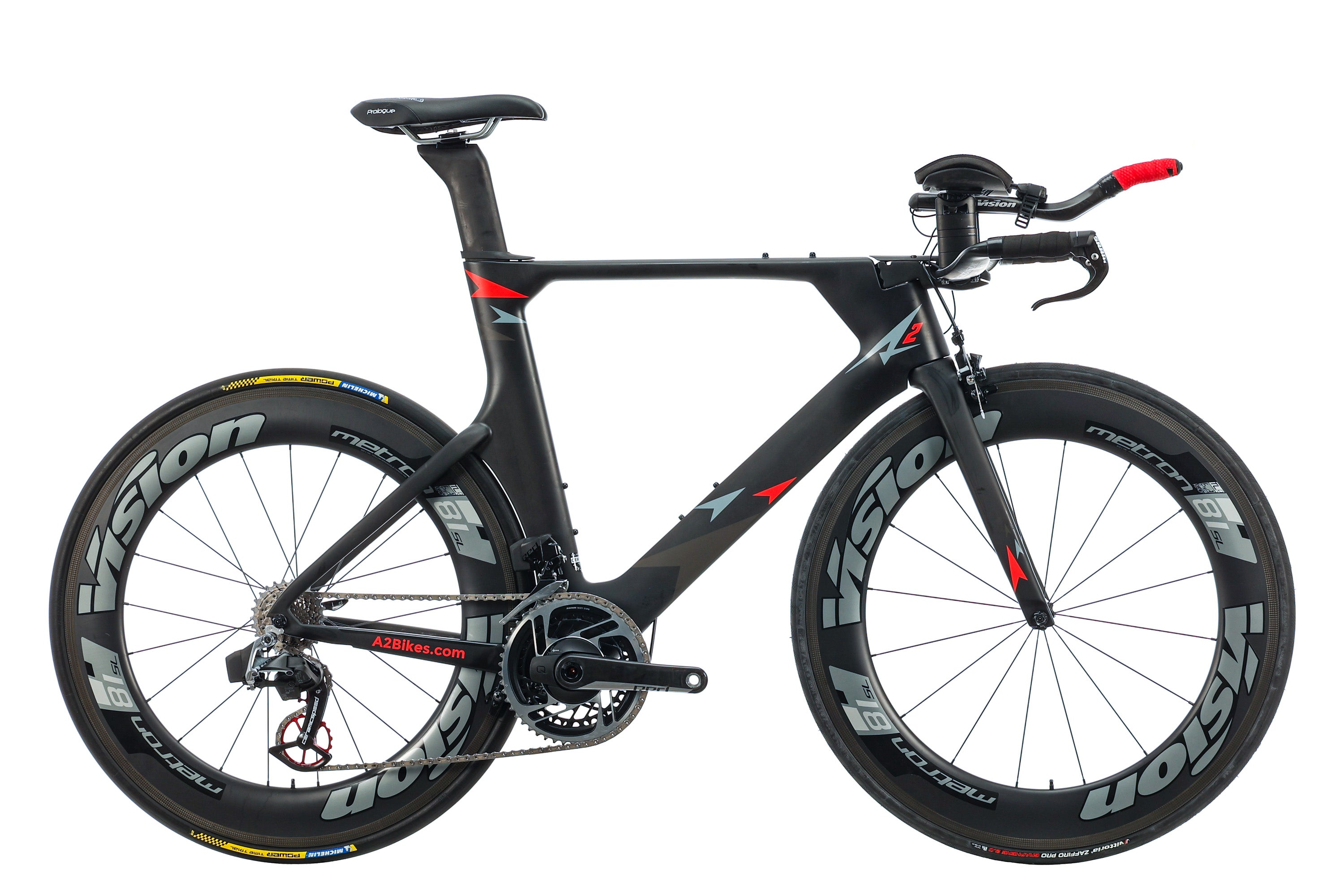 A2 Bikes Speed Phreak Triathlon Road Bike 2019 - Large Size for Men | Lightweight Carbon Frame & Aerodynamic Design for Competitive Racing & Triathlon Training
