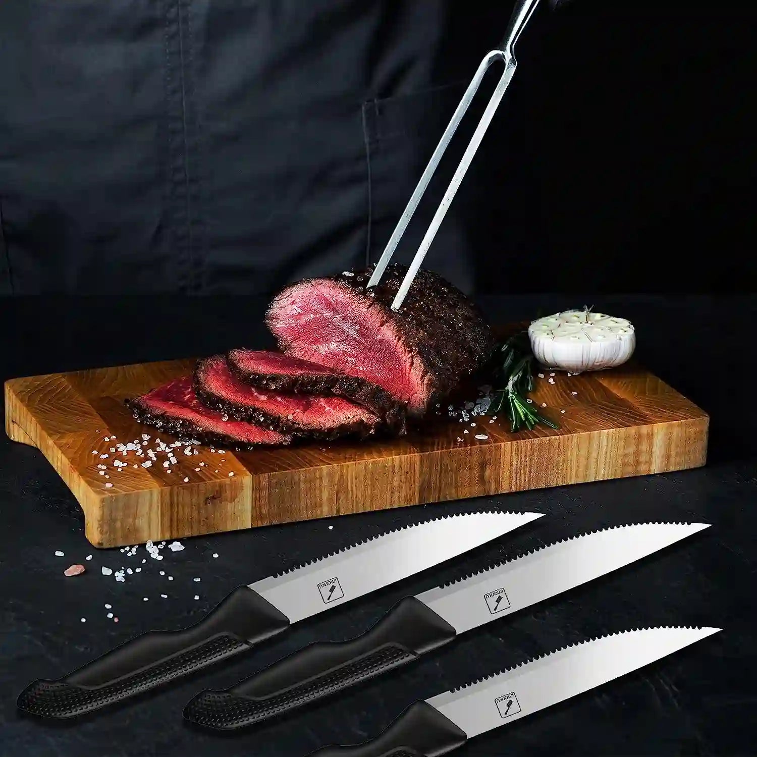 Premium Serrated Steak Knife Set - 4.5