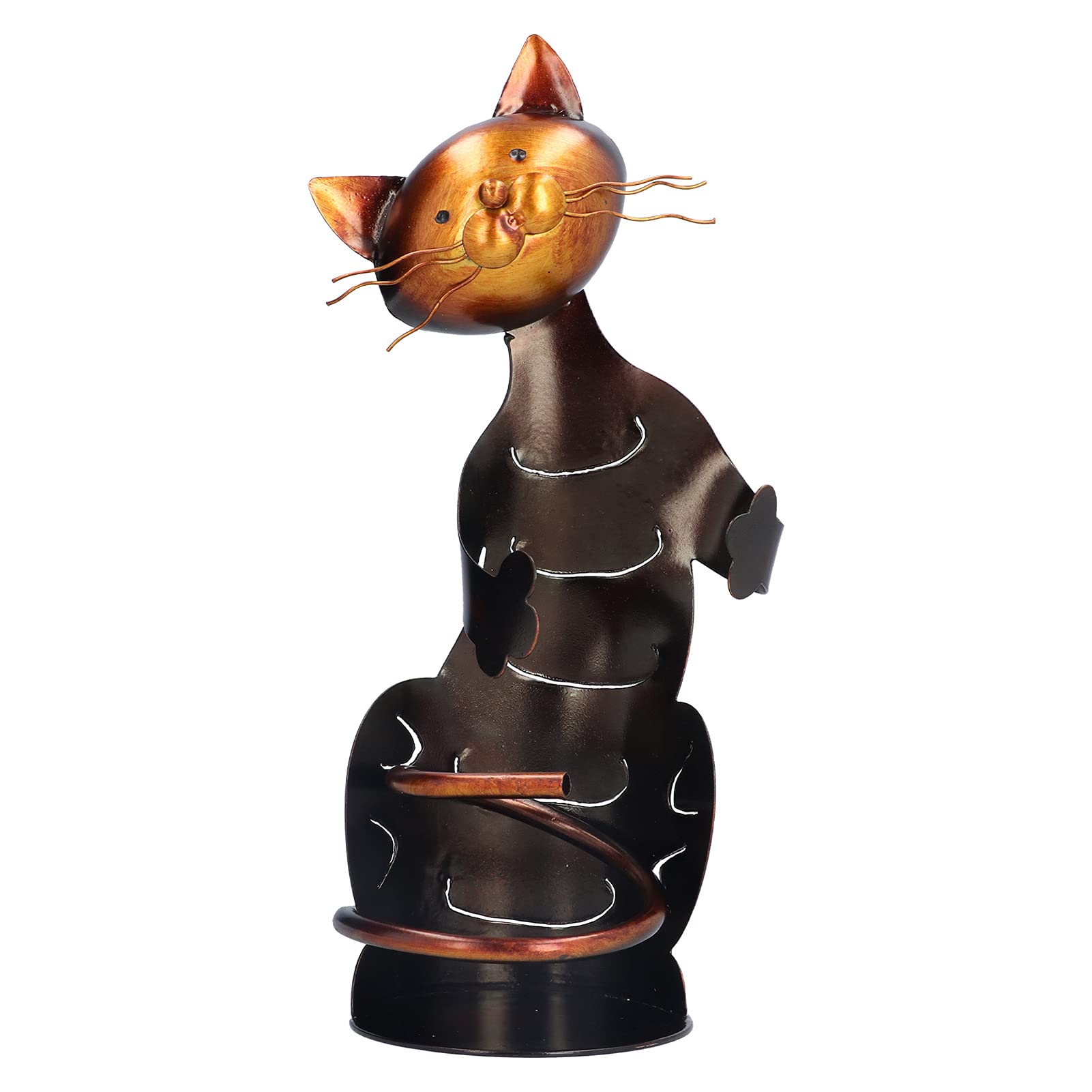 Cat Shaped Wine Rack - Decorative Desktop Wine Holder for Home & Office - Durable Wooden Wine Bottle Storage - Perfect for Kitchen, Bar, Dining Room & Gift Giving