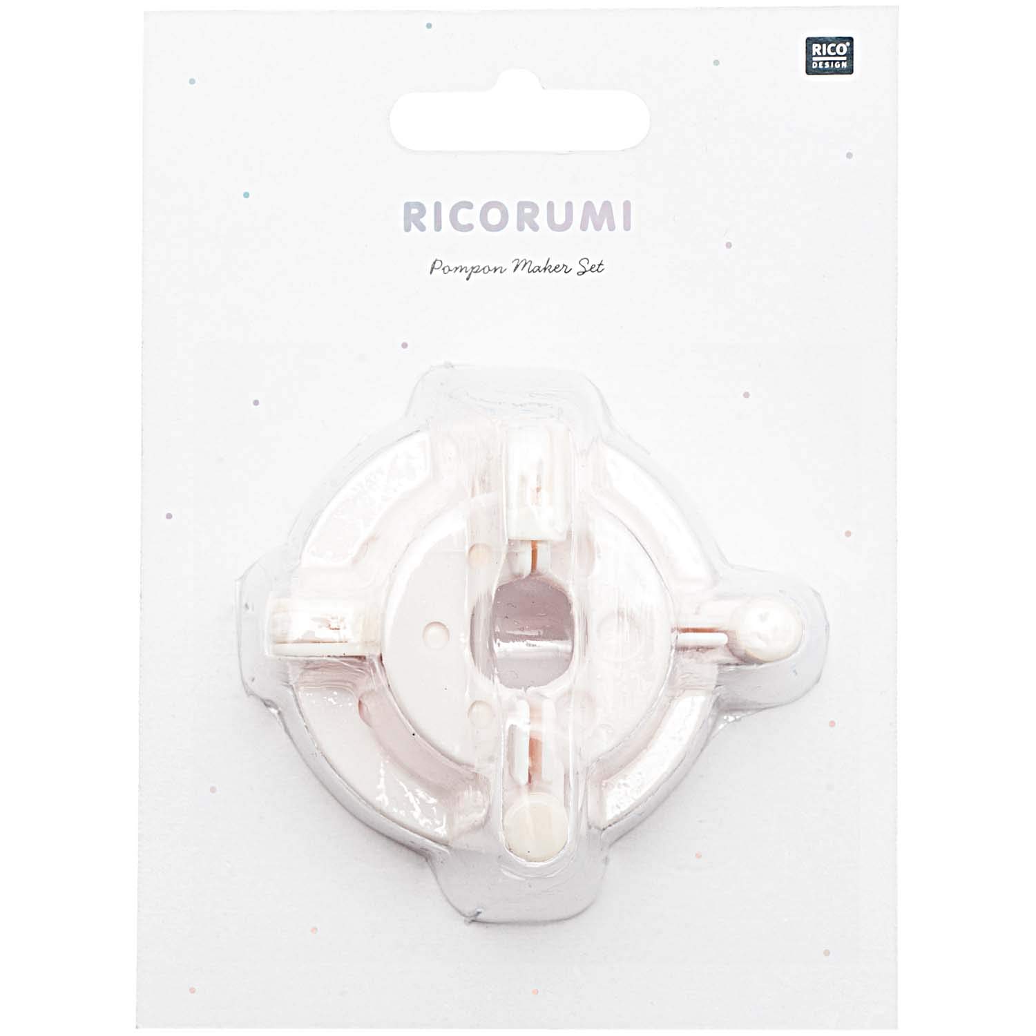 Pompon Maker Ricorumi - DIY Yarn Pom Pom Craft Tool for Knitting, Crochet & Home Decor | Perfect for DIY Projects, Scrapbooking & Gift Making