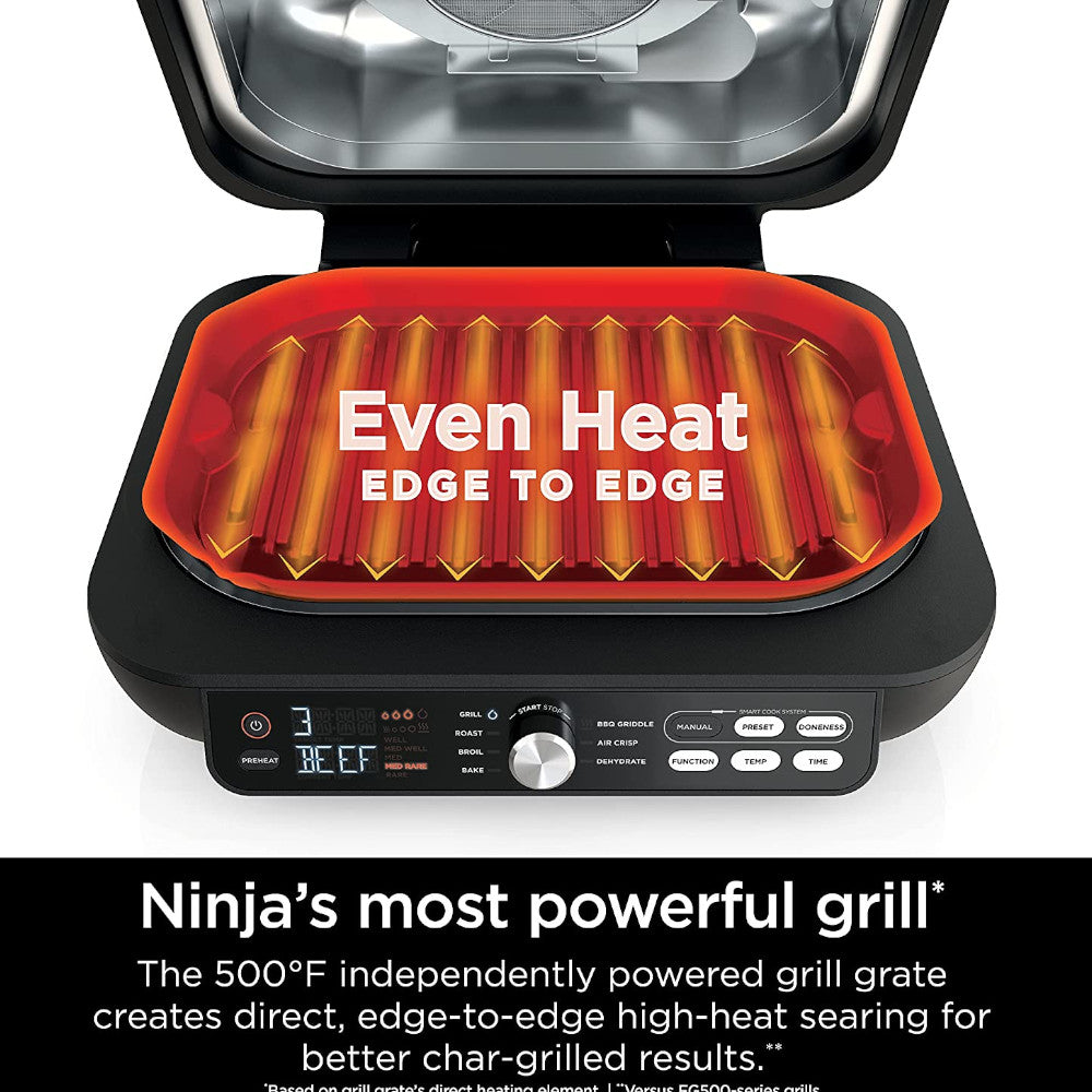 Ninja Foodi XL 7-in-1 Indoor Grill and Air Fryer Combo with Home Essentials Warranty - Perfect for Grilling, Roasting, Baking & Air Frying at Home