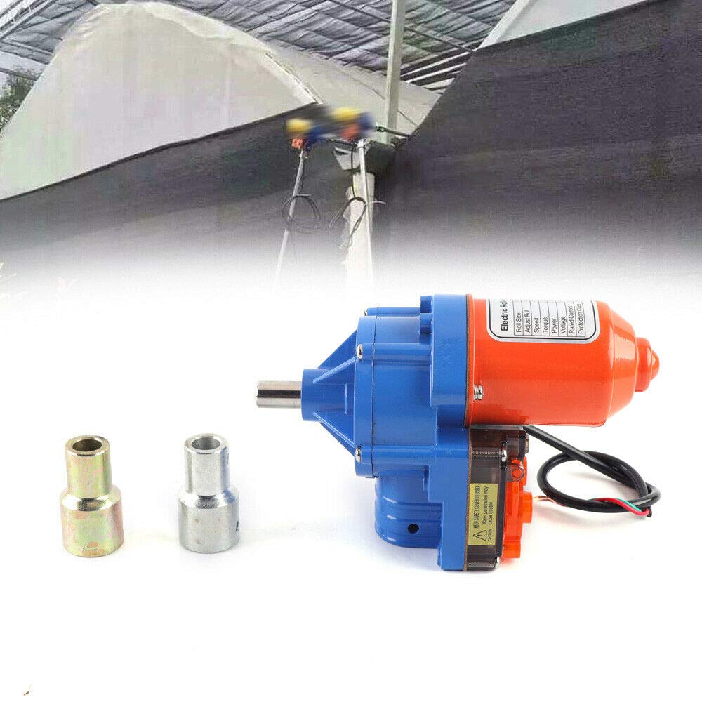 24V 100W DC Electric Greenhouse Roll Up Motor Kit - 2.8RPM Automatic Film Ventilation System for Greenhouses (Max 100M Film Length) - Perfect for Greenhouse Temperature Control & Crop Protection