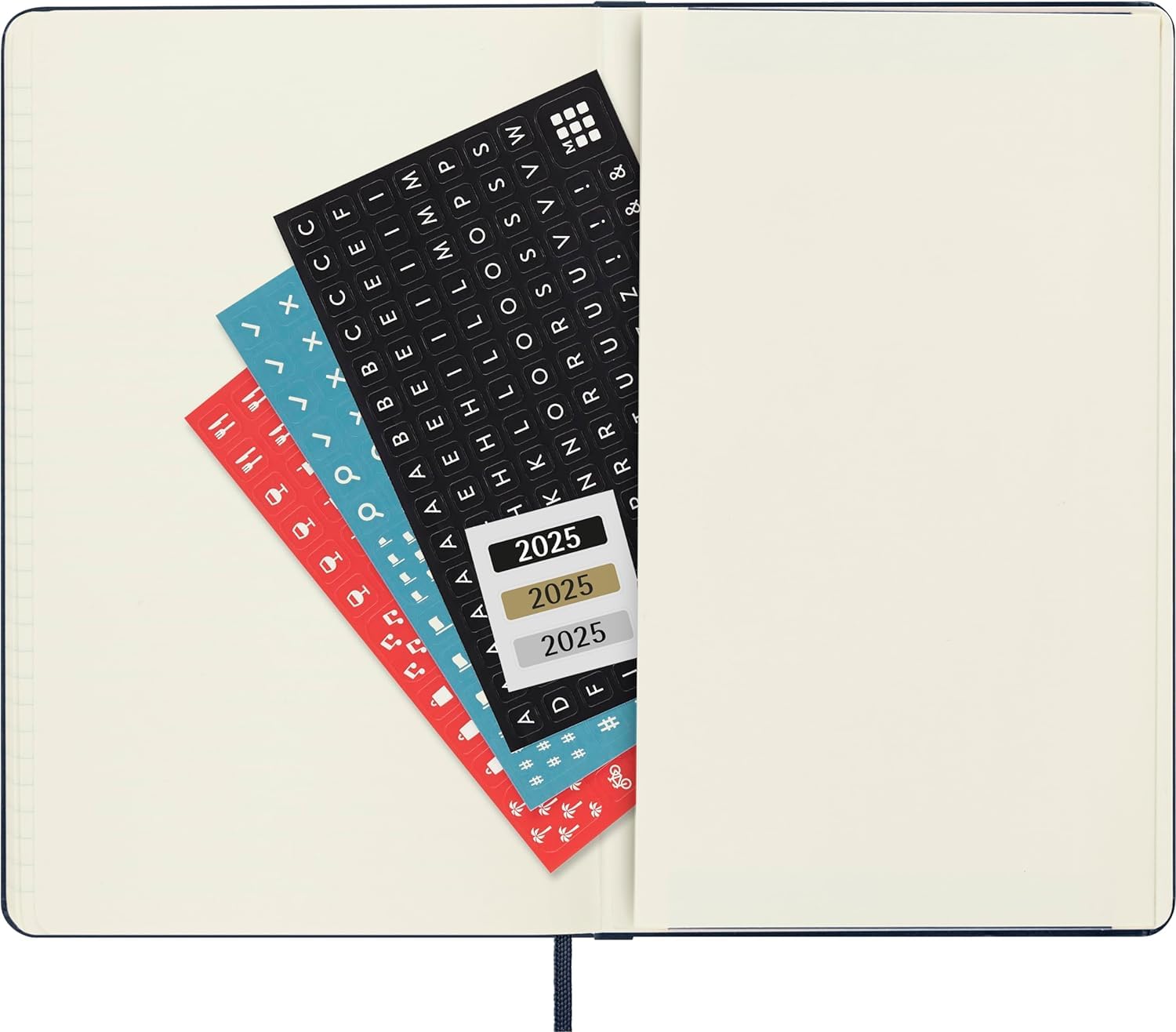 Moleskine Classic 2025 Daily Planner - 12 Month Hard Cover Notebook, 5