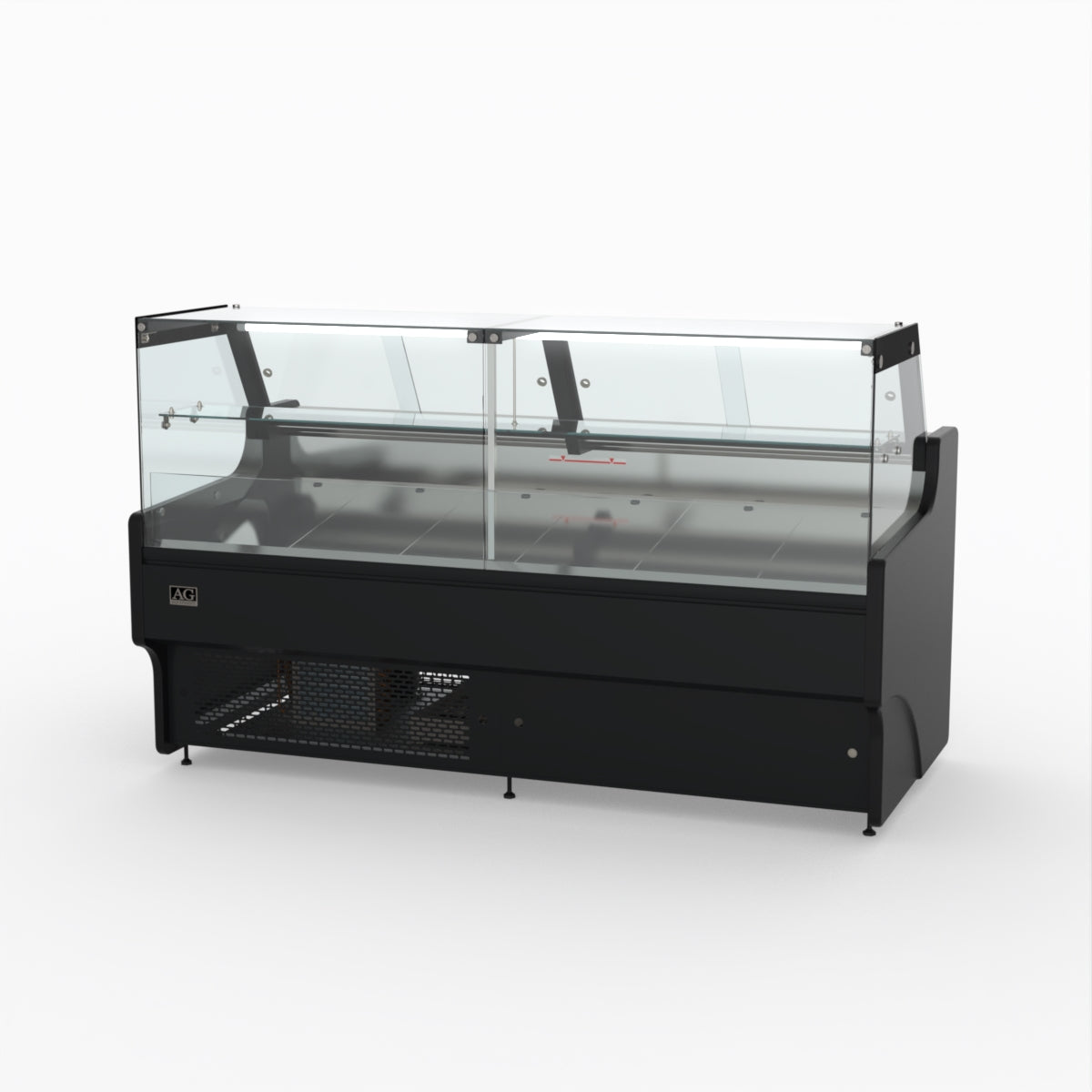 2 Meter AG Deli Showcase Glass Display Case - Perfect for Supermarkets, Delis & Bakeries to Showcase Fresh Food & Pastries